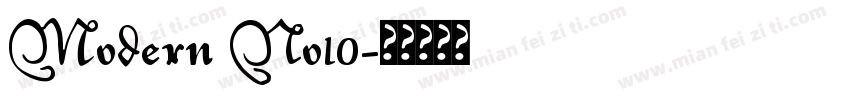 Modern No10字体转换